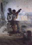 Henry Ossawa Tanner The first lesson USA oil painting artist